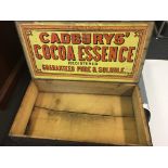 A Cadbury’s wooden advertising box