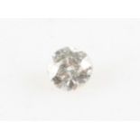 A round brilliant cut loose diamond, measuring approx. 0.40ct.