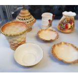 A group of Royal Worcester to include a potpourri holder with pierced top and lid. 7 items in