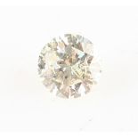 A round brilliant cut loose diamond, measuring approx. 0.40ct.