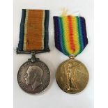 A First World War medal group of two awarded to C. Allen to include War medal and Victory Medal,