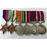 A WW2 medal group of six awarded to C. R. W. Barnes to include the 1939-1945 Star, the Italy Star,