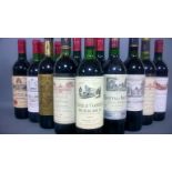 13 x bottles assorted mature Red Bordeaux 1970's and 1980's vintages.