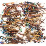 Lace bobbins 120 wooden Midland lace bobbins with spangles (120)