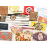 Needle books and advertising, cardboard needle books including 'Sewing Susan', 'Coronation