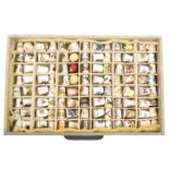 Modern thimbles - ceramic including Royal Worcester and Crown Derby, 150+ in fitted drawers