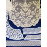 A group of 18th to 20th century lace, including Alenon, Mechlin and Carrickmacross Including