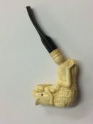 Carved bone pipe