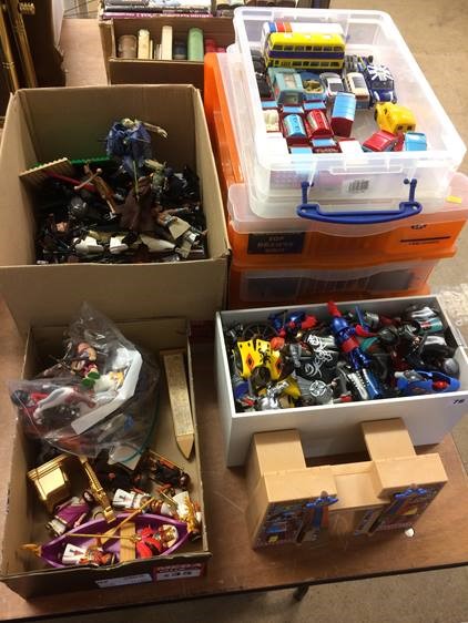 Quantity of assorted toys including Playmobil