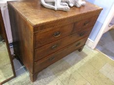 19th century oak chest of drawers