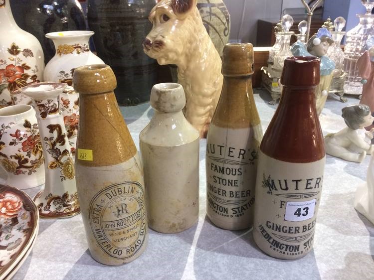 Four stoneware bottles (a/f) - Image 2 of 2