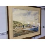 Watercolour by J.W. Samson, 'Kippford'