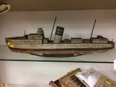 Scratch built model ship