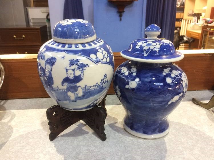 Two Chinese ginger jars - Image 2 of 2