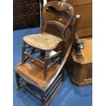 Rocking chair and a child's chair