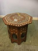 Indian octagonal occasional table
