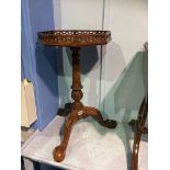 Reproduction mahogany octagonal occasional table