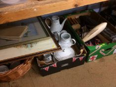 Quantity of tea china etc. on a shelf