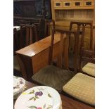 A G Plan teak dining table four chairs and a T.V. unit