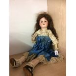 A German Bisque headed doll by Heubach Koppelsdorf