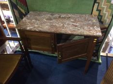 Marble top washstand