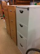Three filing cabinets