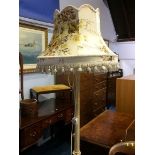 Cream standard lamp