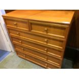 Teak chest of drawers