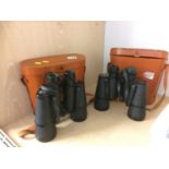 Two pairs of binoculars; Carlton 7x50 and Hilka 10x50