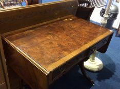 Reproduction walnut sofa table