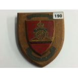 A Royal Artillery plaque