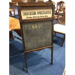 A 1920s American folding school desk/blackboard