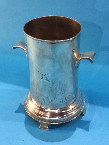 A silver wine cooler, Cooper Brothers and Son, Sheffield, 1919, 23.9oz - Image 6 of 6