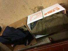 Two boxes of military uniforms / clothing