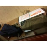 Two boxes of military uniforms / clothing