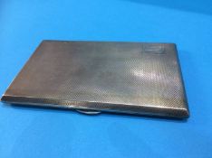 A silver cigarette case, 6oz