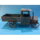 A tin plate type model truck