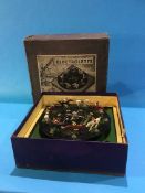 A boxed Jaques Electrolette Horse Racing game