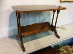 A reproduction mahogany Chapmans 'Siesta' magazine stand