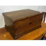 A small oak box, 48cm wide