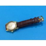A gentleman's 18ct gold Omega Seamaster wristwatch