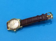 A gentleman's 18ct gold Omega Seamaster wristwatch