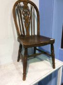 A Childs Windsor stick back chair