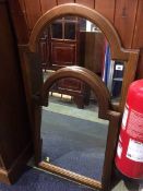 Two mahogany framed mirrors