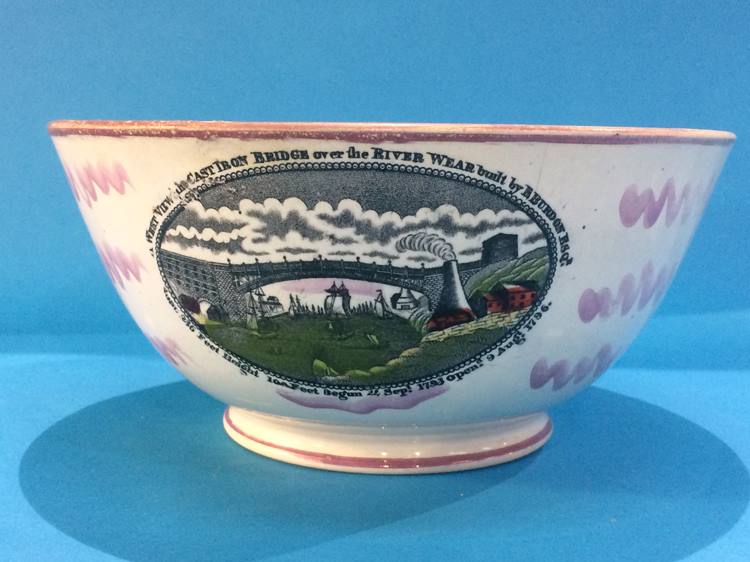 A Sunderland lustre bowl by Scotts of Southwick, with panels and verse 'The Sailors Return' - Image 15 of 15