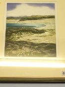 Pair, Helen Hanson, Limited edition etchings, signed in pencil, 'Western shore arising', 10/150