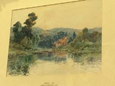 Alfred De Breanski (Snr) (1852-1928), watercolour, signed, 'Stretley Mill', 26 x 35cm