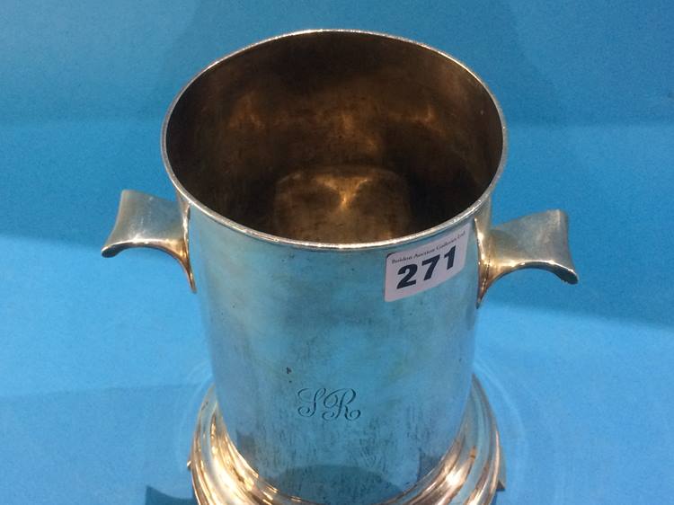 A silver wine cooler, Cooper Brothers and Son, Sheffield, 1919, 23.9oz - Image 3 of 6