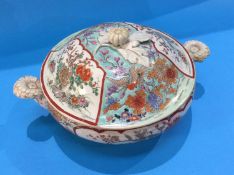 An Oriental tureen and cover