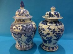 Two Oriental ginger jars